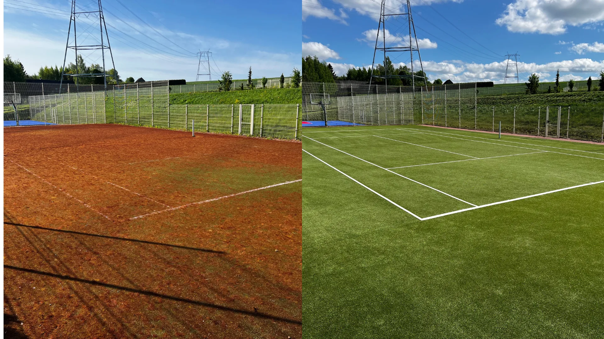 Tenniseväljaku pesu
